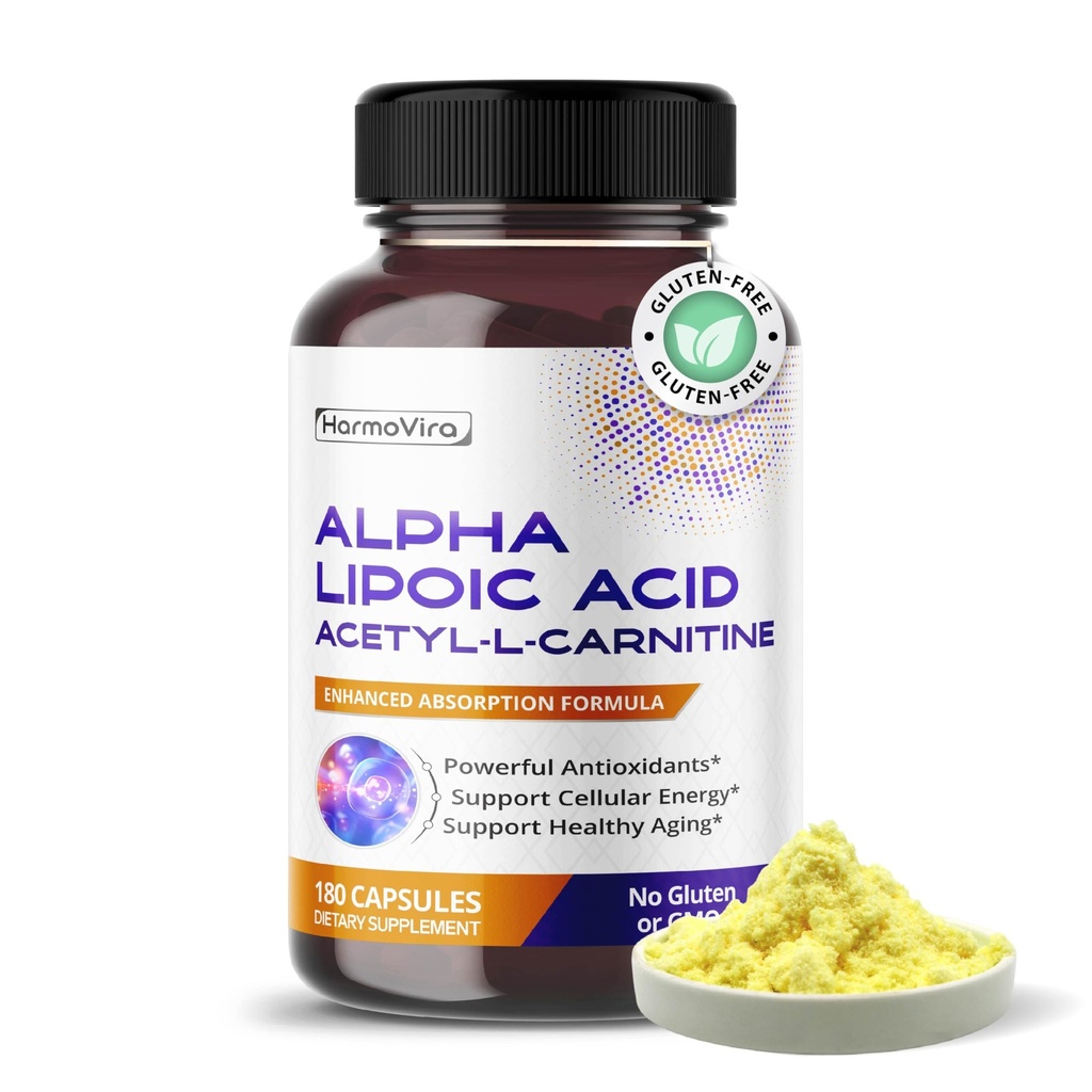 Alpha Lipoic酸乙酰-L-Carnitine - 支持Bladder Cleanse,尿道切克健康 - 180天供应 - 美国制造