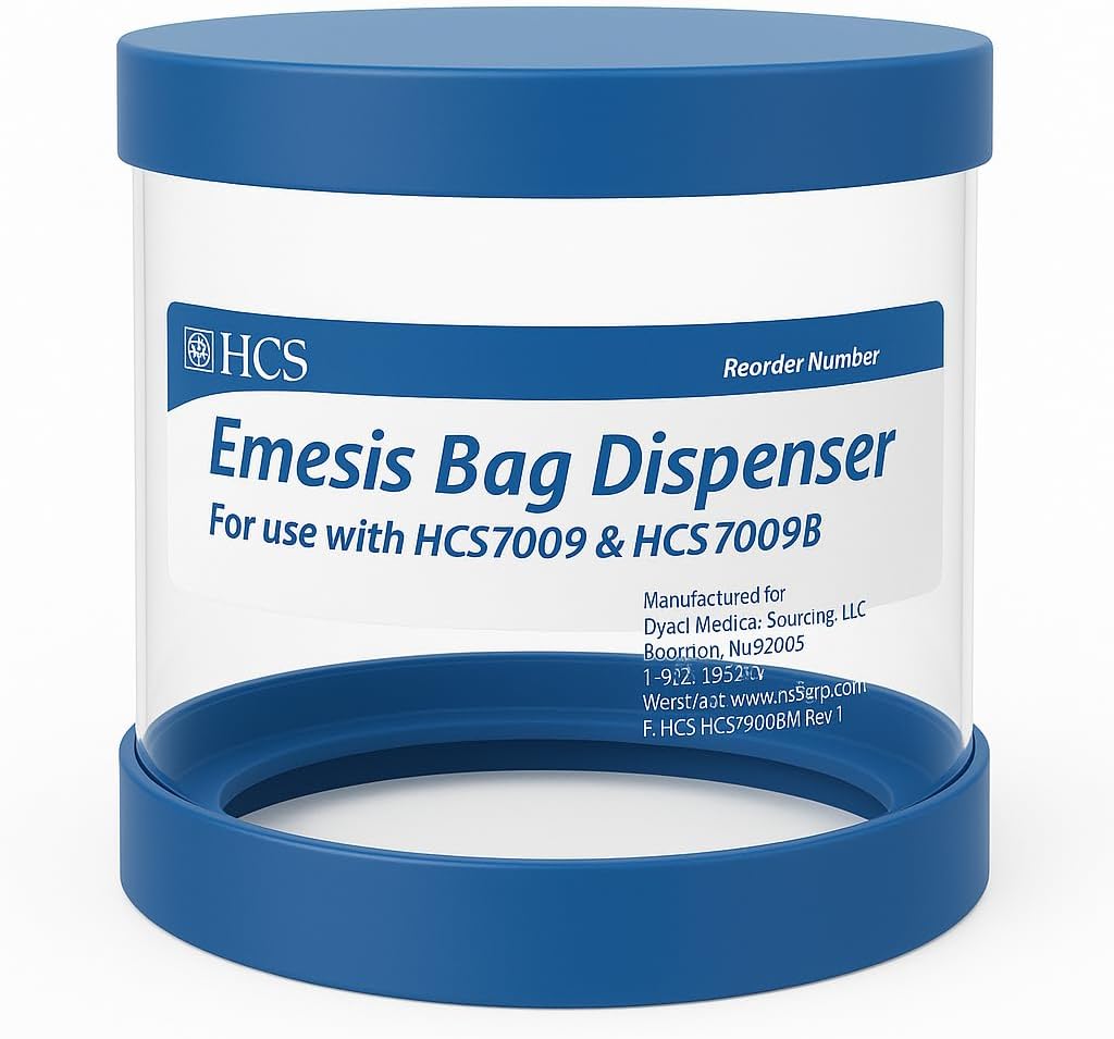 HCS Emesis Bags Dispenser - 挂墙,持有24 HCS 呕吐袋可处置(不包括) - 包括锚和螺丝