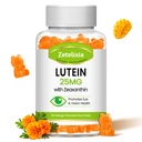 Lutein Gummys 25mg - 成人眼维生素Lutein & Zeaxanthin眼健康补充剂,Sugar自由眼健康补充剂 - 支持视觉,Macular,蓝光滤镜(60 Counter)