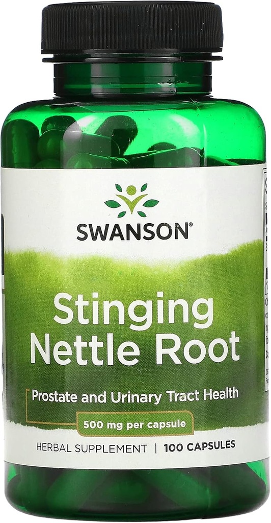 Swanson Stinging Nettle Root 500 毫克, 100 Caps (Pack of 3) (英语).