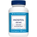 维生素Shoppe Inositol 650MG,支持健康活者与细胞函数(100 Capsules)
