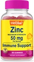 (原始内容存档于2019-03-09) (中文(简体) ). Wellyeah Zinc Gummys 50 mg - 支持健康免疫功能和抗氧化剂健康 - 自然莓 Flavor - 无糖无糖,无转基因生物 - 可口味的Gummy饮食补充品 - 60 Gummys