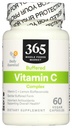 365 由全食品市场,缓冲维生素C Complex, Vegan, 60 Capsules