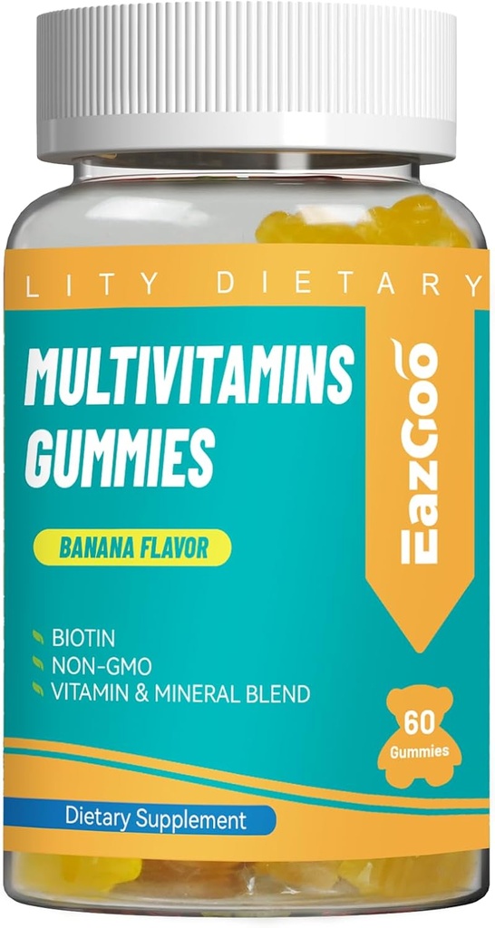 女性和男性的多维他命 成人多维生素日报 Gummy 营养支持 Vegan - 60 Counter