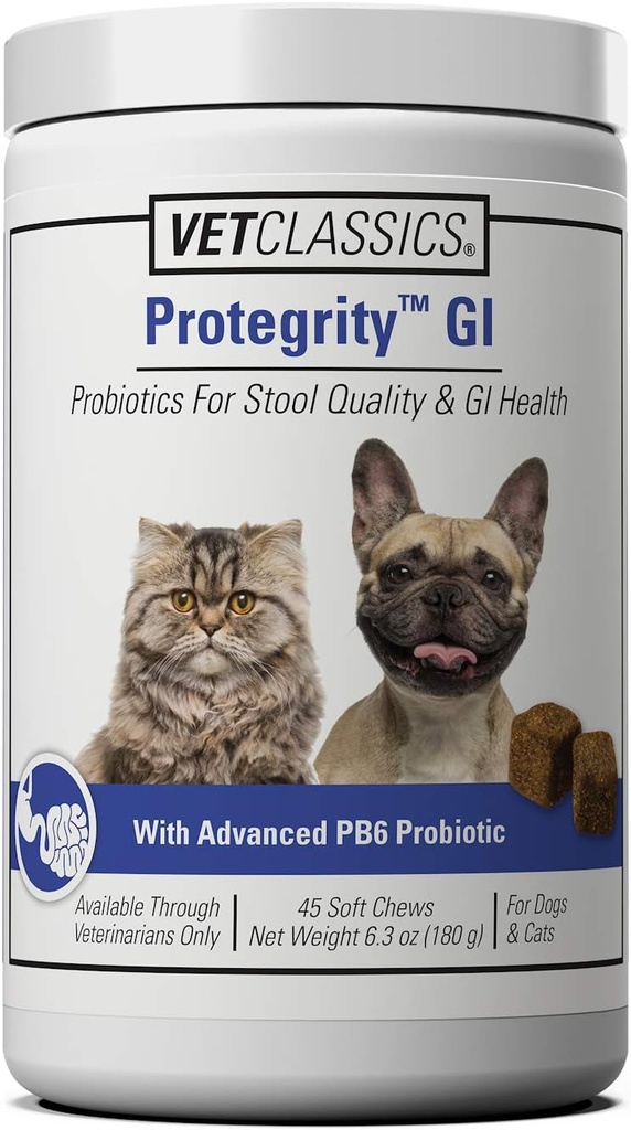 兽类 蛋白质 GI 狗和猫的蛋白质 工具 质量和胃肠健康 支持压力和不平衡的GI健康 45 Soft Chews