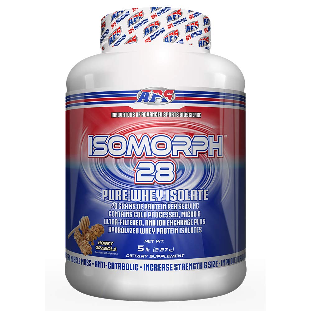 APS 营养 Isomorph 28 蛋白质粉 | 纯 Whey 孤立 | 冷压 超过滤 和 离子交换 | 28g 蛋白质 | 5 磅(蜜糖 Granola)