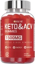 Keto ACV Gummys, Apple Cider Vinegar & Vitamin B12 B6 - 男子和女子 - 60 计数