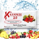Krampade 2.0 2K: 50 mg 镁+ 2000 mg 钾 Cramp 减压电解液 饮用粉剂:更快的恢复,更慢的法蒂格,优化水利 QQ20 单服务包(Fruit Punch)