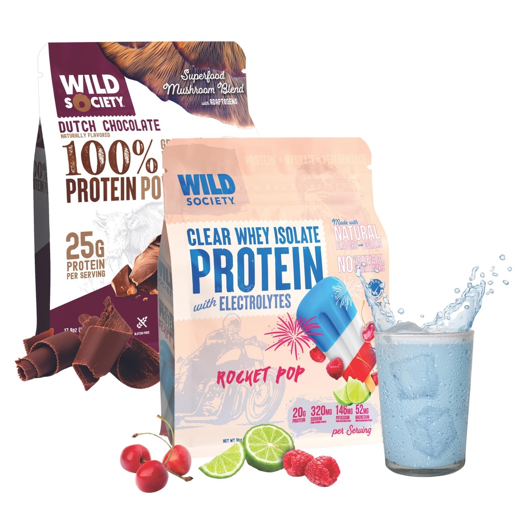 WILD SOCIETY 清除隔离 + WHEY 聚焦 超级Combo - 火箭弹清 Whey + 荷兰巧克力 专注