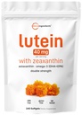 微成份 Lutein & Zeaxanthin 40mg Softgels, 240 Counter, 配有 Astaxanthin, Omega-3s, & Phospolipids QQ Eye + Vision 健康维生素QQ 第三方测试,非GMO, Gluten Free