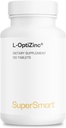 SuperSmart - L- OptiZinc 每天30mg (Patted & High Biocable) - 锌甲基安非他明补充 - 天然甜味 QQ Non-GMO & Gluten Free - 120 片