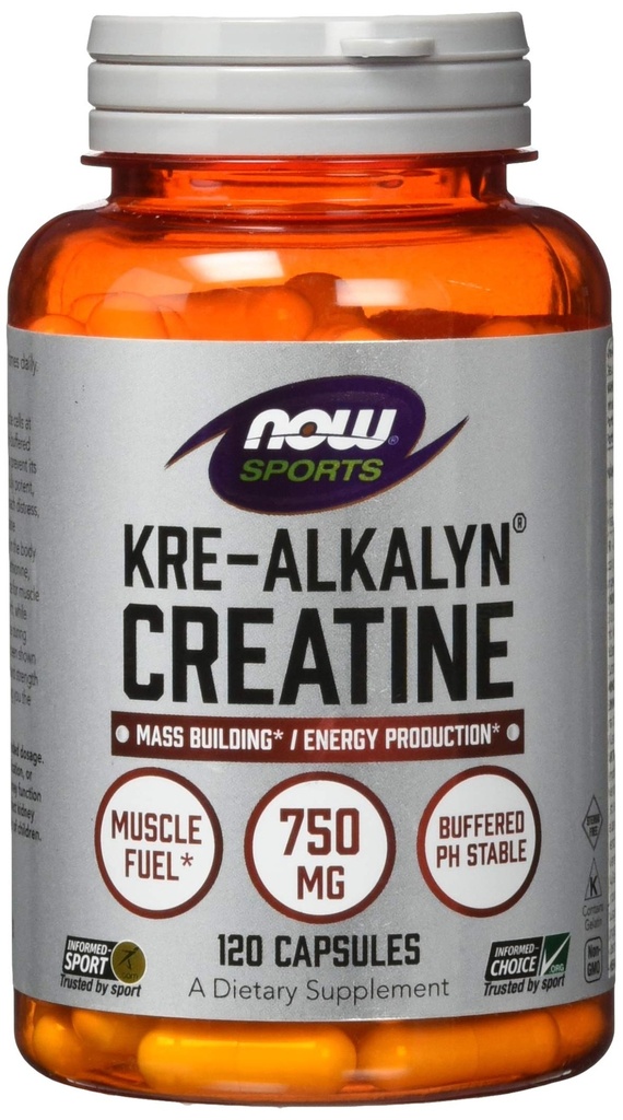 Now foods Kre-Alkalyn Creatine - 120 卡普尔