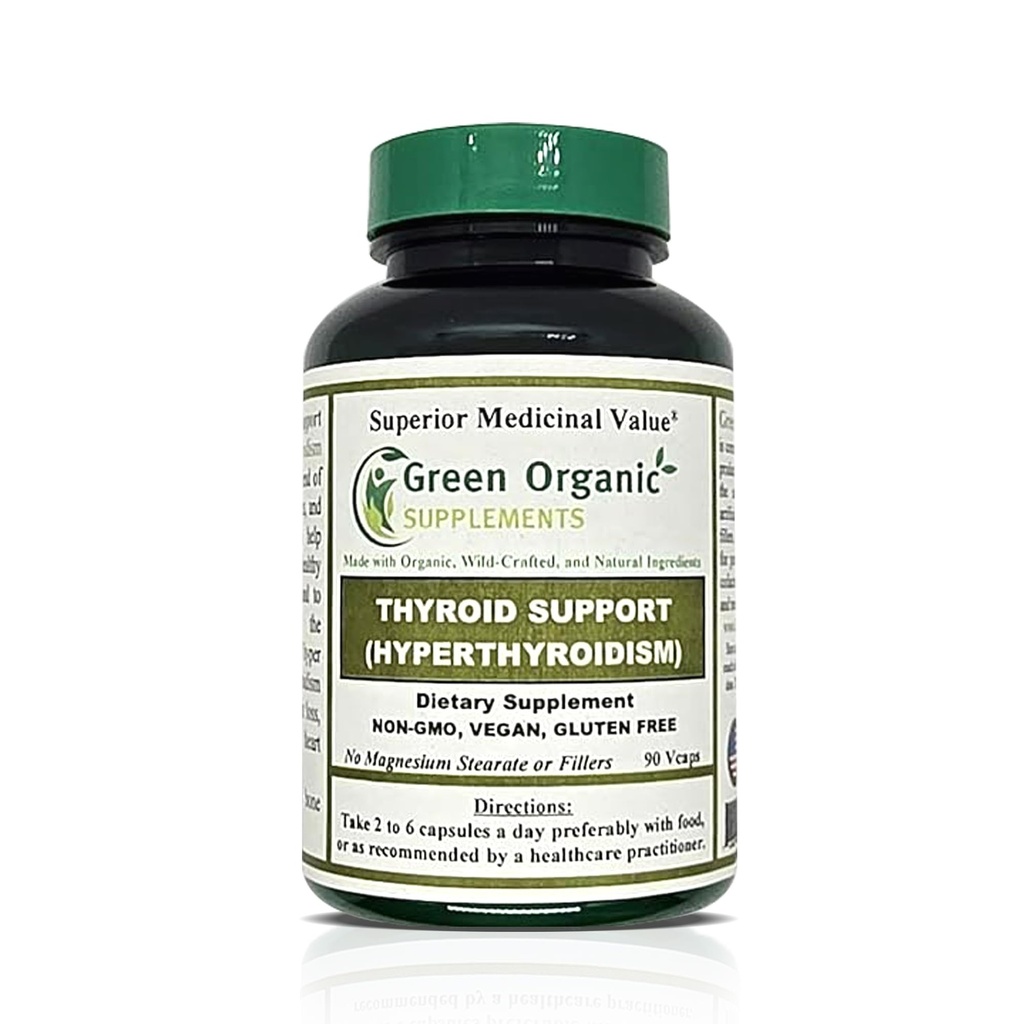 绿色有机补充甲状腺素与超甲状腺素,高吸附性,非GMO,无Gluten-free