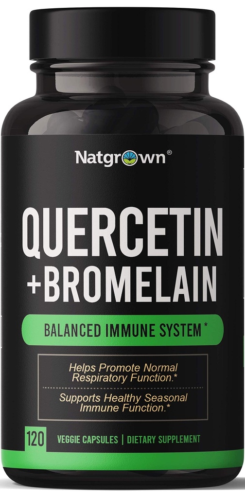 配有Bromelain 复合材料的天然素素 - 120 Capsules