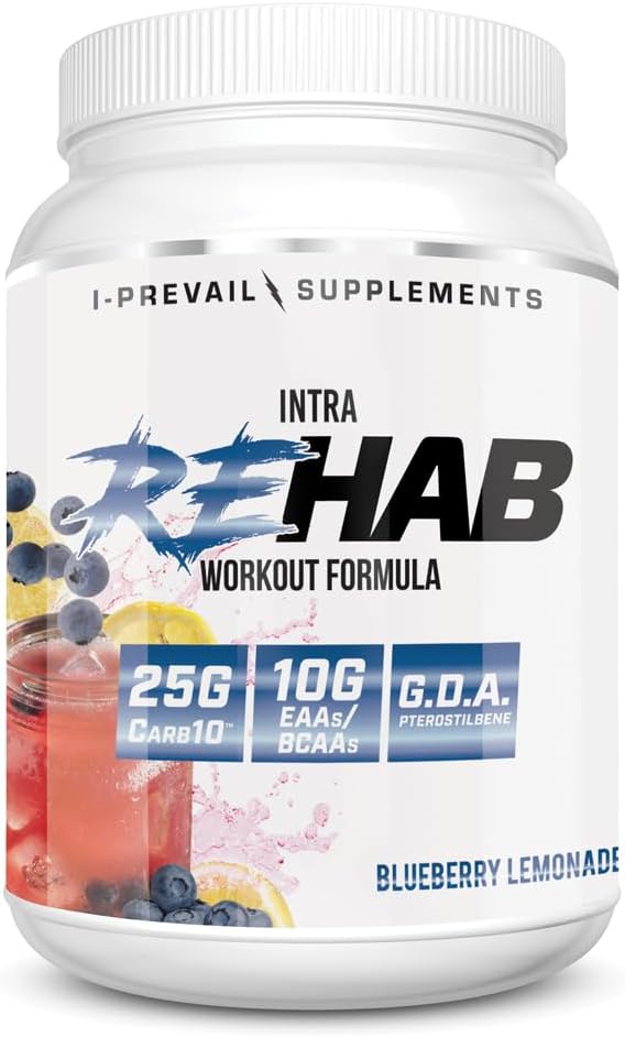 康复 高性能 内勤 10g BCAA & EAA – carb10 – 增强恢复和水利 → Keto Friendly → 25 服务(蓝莓柠檬, 25 服务)
