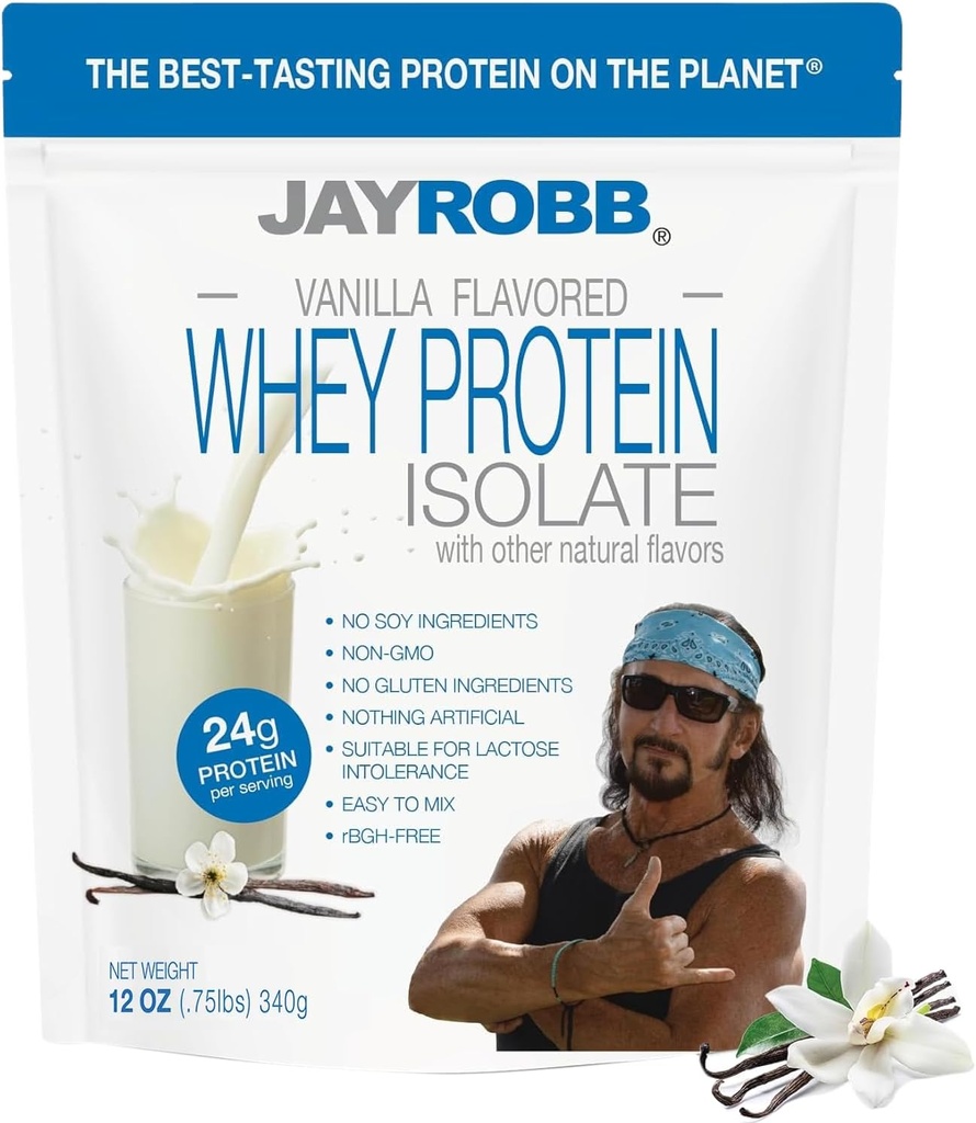 Jay Robb Whey 蛋白质香草,12 OZ