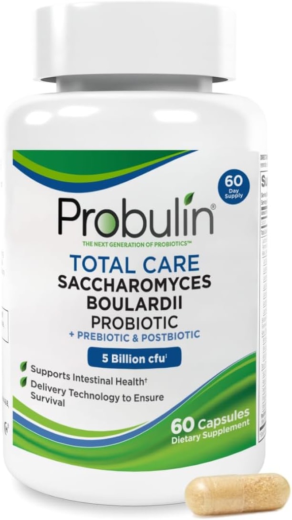 Probulin 总护理 Saccharomyces Buulardii Pre + Pro + 后生素,60维根卡普尔