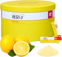 LEMONA官方维生素粉500mg 韩语补充辅料Immune支持B6,B2,On-The-Go包装 维生素健康生活,易取每日能量助推 韩国食品小吃柠檬(120Sticks)