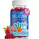 Dippin Dots - 儿童与成年人的Melatonin Gummys(60天供应) 草莓日落 Creme Flamor → 2.5mg Per Kids Melatonin Supplear, Longer Sleep → Gummys for Children (120个计数)