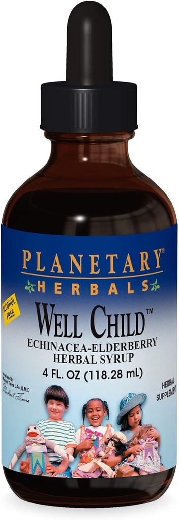 行星草药 Echinacea-Elderberry Syrup , 4 fl oz (128.28毫升)