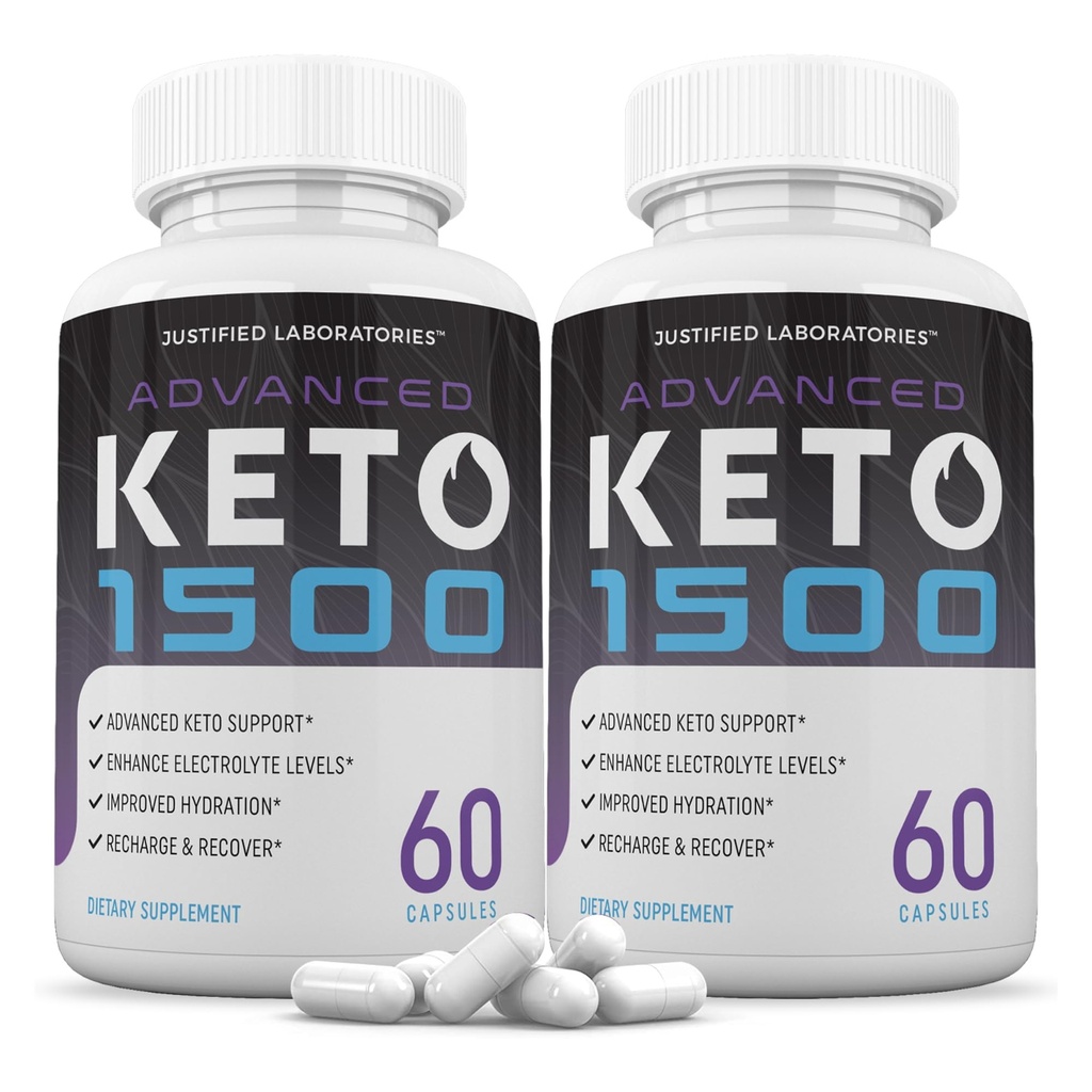 合理实验室(2 Pack Advanced Keto 1500 Keto Pills 1275MG 新的和改良的公式 包含苹果苹果苹果醋 外生橄榄油 绿茶叶 120 Capsules