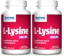 Jarrow Formules L-Lysine, 协助蛋白质代谢, 500 Mg, 100 Counter (Pack of 2)