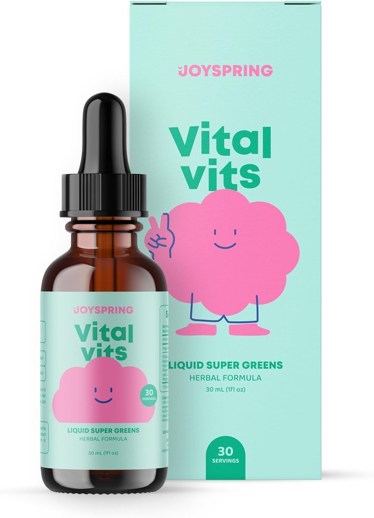 JoySpring Multivitamin Drops Bundle | Naturally Sourced Kids Vitamins & Minerals | Non-Alcoholic, Sugar-Free Liquid Formula | Vegan & Vegetarian Liquid Drops Supplement