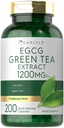 Carlyle EGCG Green Tea Excret Supplement | 1200mg | 200 Capsules | 非GMO 和 Gluten 免费