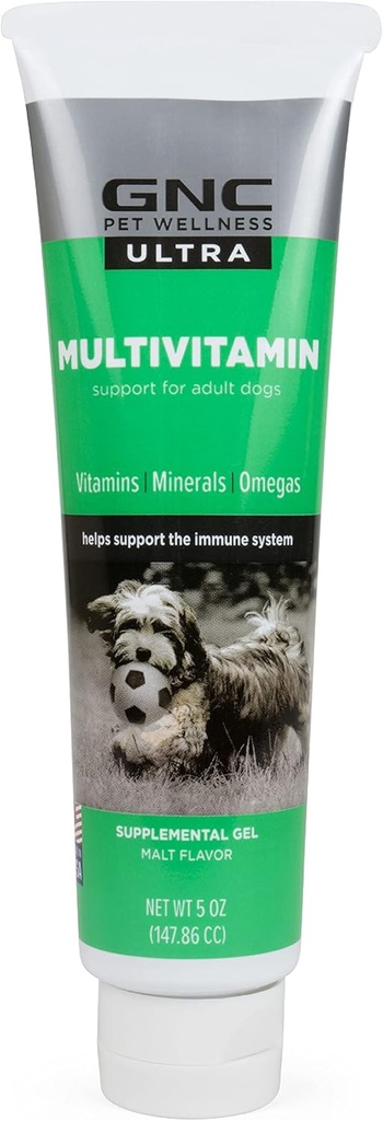 GNC Pets Ultra Multivitamin Gel/Paste, All Dogs, Malt Flavor, 5-oz Tube | Pet Multivitamin Gel for Dogs in Malt Flavor | | | | | | |  USA  USA  USA  USA  USA  USA  USA  USA  USA  USA  USA  USA  USA  USA  USA  USA FF  USA