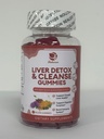 Lukaree Liver Cleanse Detox & Refering Gummys - 牛奶 硝酸西利玛林,丹德利翁, Artichoke 提取剂 & 长老莓 - 无糖,Raspberry Flavor - 180 伯爵