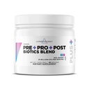Livingood Daily Pre Pro Post Biotics Blend Powder, 含有来自有机蓝藻胰岛素, SBO Probiotics, 女性和男性的Probiotics, 非转基因生物, Vegan, 30种服务品的消化性健康补充剂