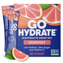 GoHydrate 低钠电解质 Powrolytes 糖无糖 - 即时水分日饮 - 零糖水 Flavor Packet Singles with Vitamin D - (葡萄果, 30 Packs)