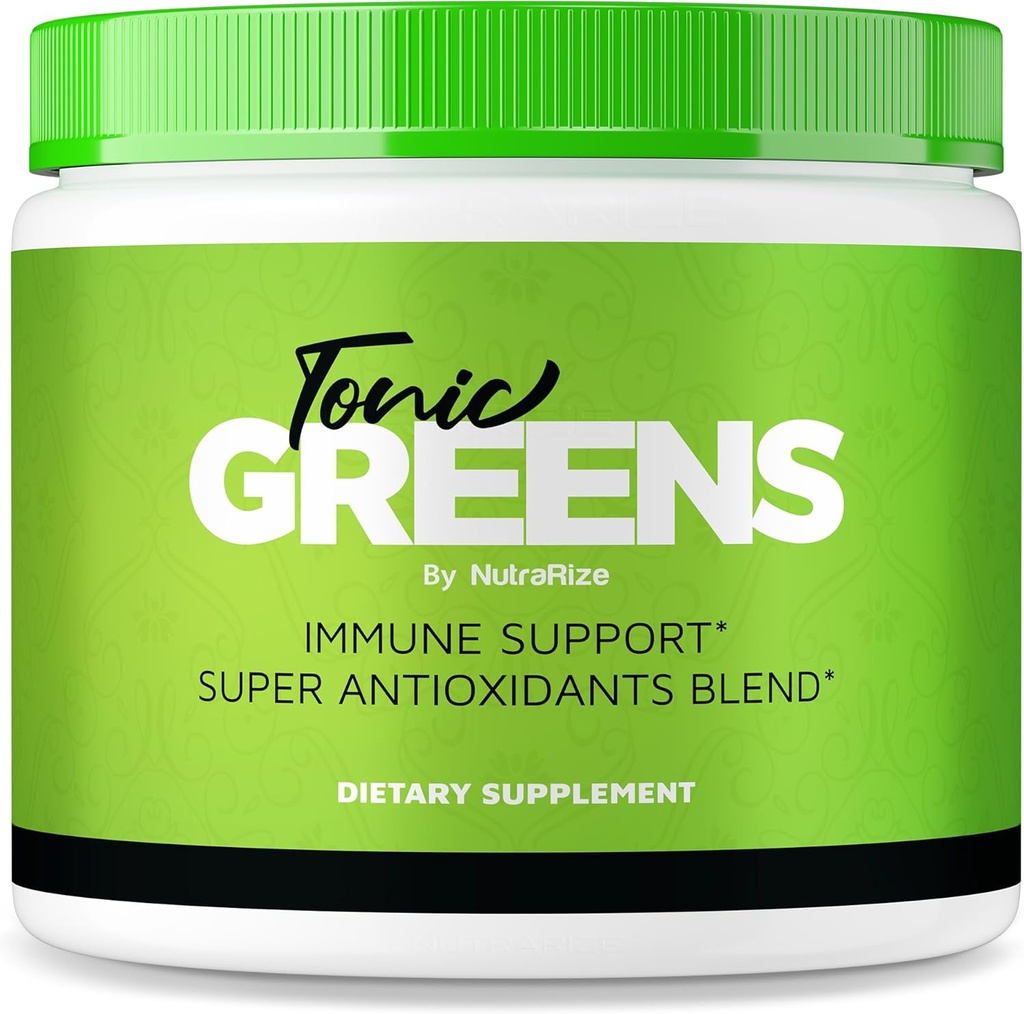 Nutrarize Tonic Greens,全自然补充剂,用于免疫支持,美味的解毒方法,Tonic Green Powers for Health and Wellness Reviews(30名服务员)