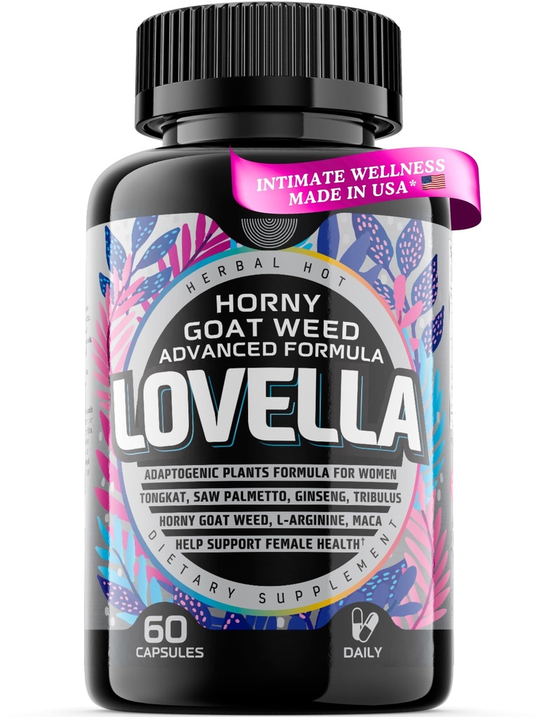Hornygoatweed Women - Libido Boster for Women, Mood, Energy, Fast Action Libido Supplement w. Maca Root, Female Libido Boster w. Ginseng, Tribulus, Hormone 平衡支持,增强药剂 - 60ct 美国