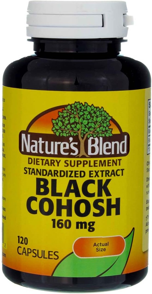 Nature's Blend Black Cohosh CP 160MG 120, 0798540121232 (英语).