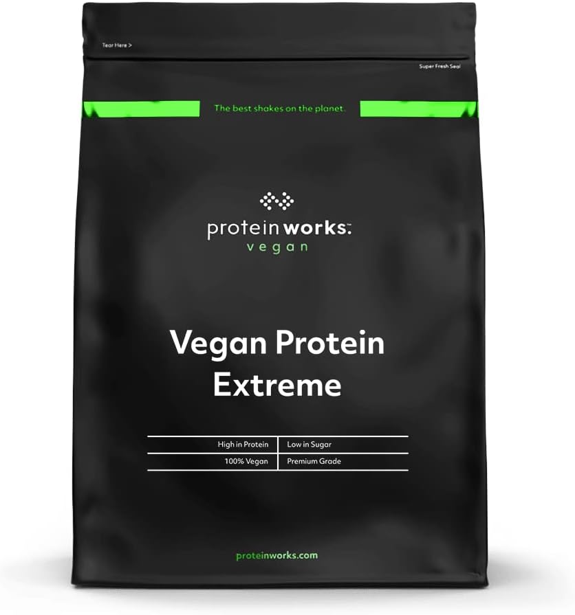 蛋白质工作 - Vegan蛋白质 Extreme → 29g 蛋白质 → 植物基 摇摆 → 多源蛋白质 混合 → 饼干 'n' Cream → 2.20英镑