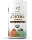Organic Aura Licorice Root Powder 16Oz -1Lb. Natural Digestive and Immune Support. Enhances Overall Health. 100% Natural and Raw Superfood Supplement. No GMO. Gluten Free.