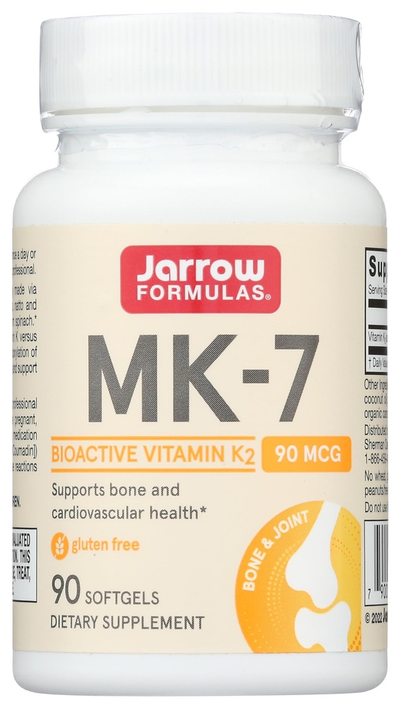 Jarrow 公式 MK-7, 90 mcg, 90软胶