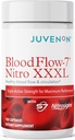 Juvenon BloodFlow-7 Nitric Oxide 配硝基西辛-改进最大吸收的公式 - 循环促进器,血压,胆固醇支持(180个计数(一包))