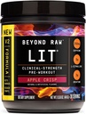 BEYOND RAW LIT V2 临床强力预选锻炼粉,Hits harder, Bigger Pumps, Cafeine, L-Citrulline, Creatine, Apple Crisp, 30 services