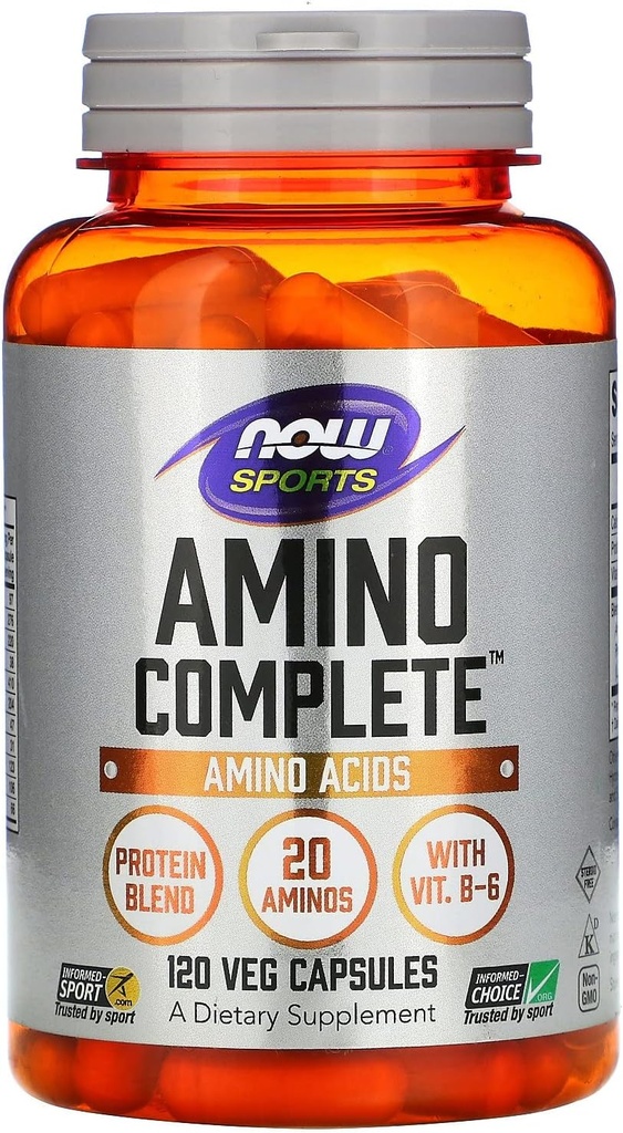 NOW Foods Sports, Amino Complete, Amino Acids, 120 Veg Capsules