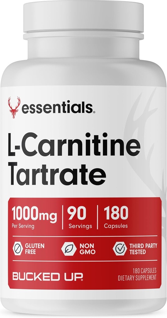 Bucked Up L-Carnitine Tartrate 1000 mg, 基本要素(90架,180辆卡普列)