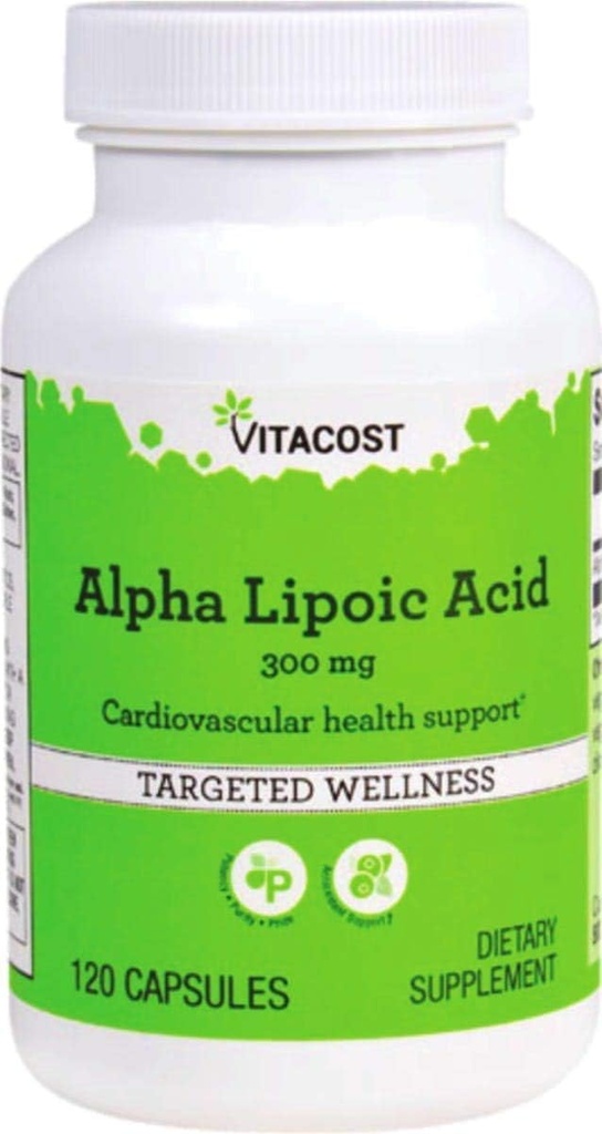 维生素Alpha Lipoic酸 - 300毫克 - 120卡普尔