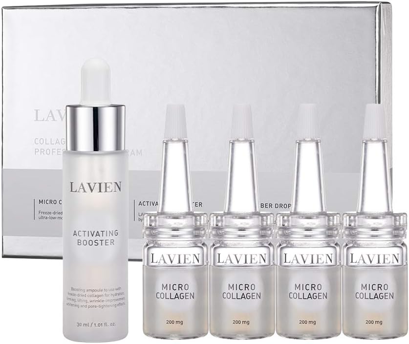 LAVIEN Collagen专业方案 -- -- 皮肤护理设备、微凝胶和激活促进剂 -- -- 丙氨酸、弹性素和Hyaluronic酸,适用于油性皮肤 -- -- 30毫升