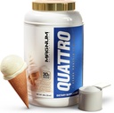 QUATTRO Magnum Nutraccials Whey蛋白粉, 香草软服务冰激凌 2lb – Premium 蛋白质隔离混合剂 肌肉生长与恢复