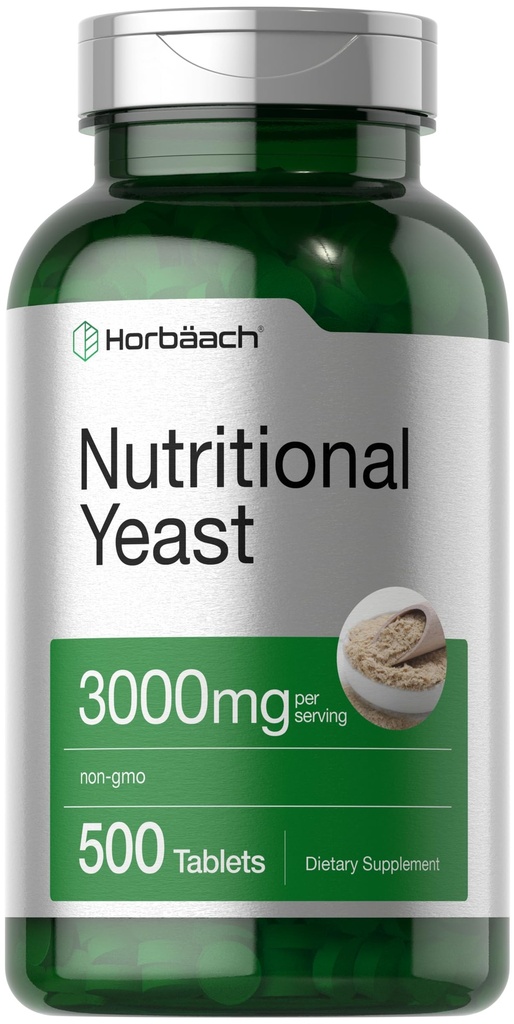 Horbaach 营养类动物板块 3000 mg QQ 500 计 QQ 与 B12, B1, B2 和 Niacin QQ Non-GMO & Gluten 免费补充