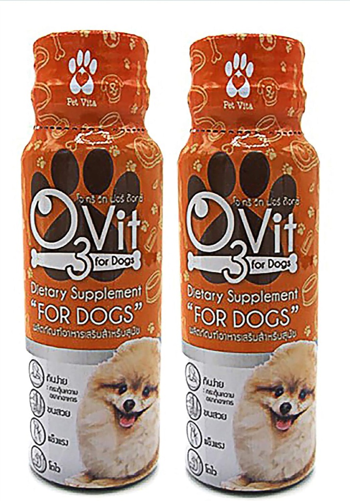 X2 Pcs(100ml) 狗多维特敏 每日基本狗食维生素和矿物 Omega3, 帮助支持健康, 更多脂肪, 文摘, 皮肤, Coat, 过敏性Imune 补充营养血和眼