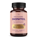 QSTA Myo-Inositol & D-Chiro Inositol 妇女补充4100mg(40:1比例)-9-in-1 荷尔蒙和代谢支持Folate,维生素B6,B12,D3,锌和铬