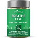 Breathe Inhaler Support Support – Sinus,肺部,开航和清航 – 季节性鼻部健康,胸口健康,胸口健康 – Quercetin,维生素D, Bromelain Pills – 60 Vegetarian Soft Capsules