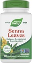自然之道 Senna Leaves, Relieves 偶然便秘*,每3个Capsule服务1,350毫克,非GMO项目验证,100个Capsules(包装5月Vary)
